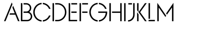 KAPITAL Kapital Light Stencil 2025 Font UPPERCASE