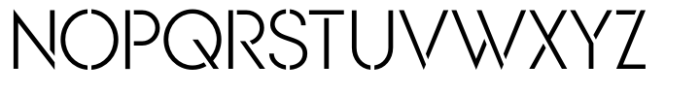 KAPITAL Kapital Light Stencil 2025 Font LOWERCASE