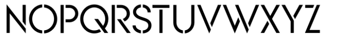 KAPITAL Kapital Regular Stencil 2025 Font LOWERCASE