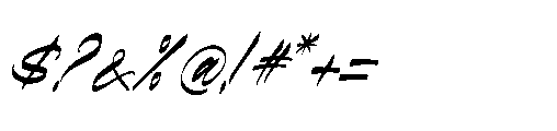 Kabetha Shelyne Italic Font OTHER CHARS