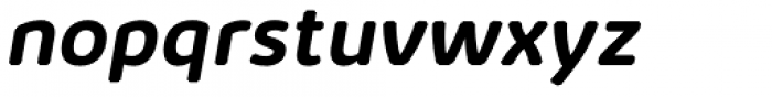 Kabrio Abarth Bold Italic Font LOWERCASE