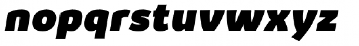 Kabrio Heavy Italic Font LOWERCASE