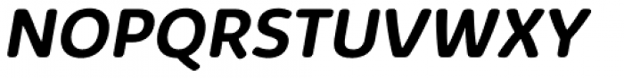 Kabrio Soft Bold Italic Font UPPERCASE