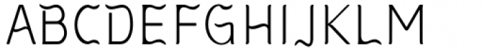 Kabusi Thin Font UPPERCASE