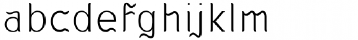 Kabusi Thin Font LOWERCASE