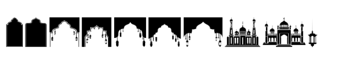Kabyah Dingbats Font UPPERCASE