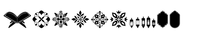 Kabyah Dingbats Font LOWERCASE