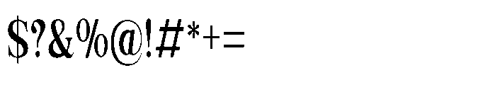 Kachiba Condensed Font OTHER CHARS
