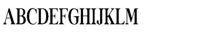 Kachiba Condensed Font UPPERCASE