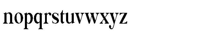 Kachiba Condensed Font LOWERCASE