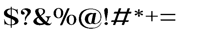 Kachiba Expanded Font OTHER CHARS