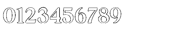 Kachiba Outline Font OTHER CHARS
