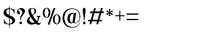 Kachiba Regular Font OTHER CHARS