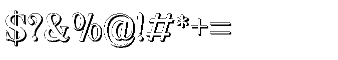 Kachiba Shadow Font OTHER CHARS