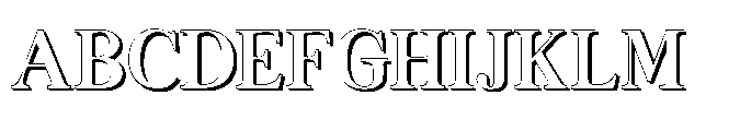 Kachiba Shadow Font UPPERCASE