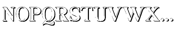 Kachiba Shadow Font UPPERCASE
