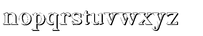 Kachiba Shadow Font LOWERCASE