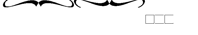 Kachiba extra line Font UPPERCASE