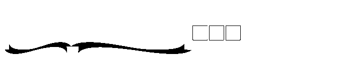 Kachiba extra line Font LOWERCASE