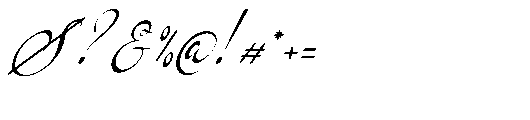 Kadegon Italic Font OTHER CHARS