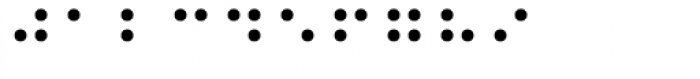 Kaeding Braille Bold Font OTHER CHARS