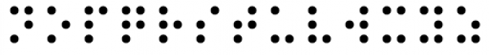 Kaeding Braille Bold Font LOWERCASE