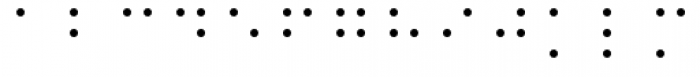Kaeding Braille Font LOWERCASE