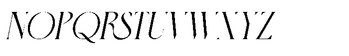 Kaeleya Italic Font UPPERCASE