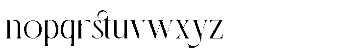 Kaeleya Regular Font LOWERCASE