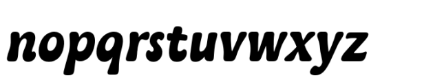 Kaeswaii Condensed Bold Italic Font LOWERCASE