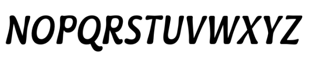 Kaeswaii Condensed Medium Italic Font UPPERCASE