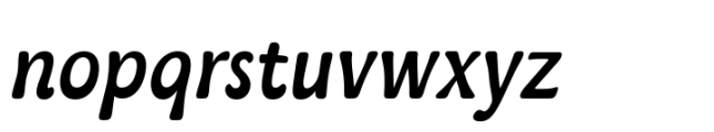 Kaeswaii Condensed Medium Italic Font LOWERCASE