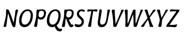 Kaeswaii Condensed Regular Italic Font UPPERCASE