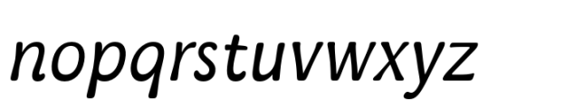 Kaeswaii Extra Book Italic Font LOWERCASE