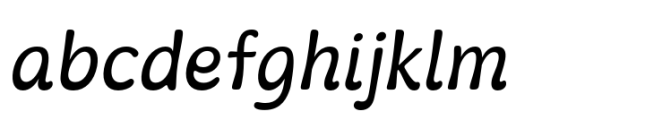 Kaeswaii Extra Regular Italic Font LOWERCASE