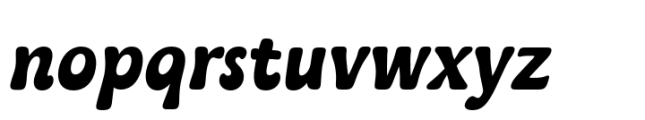 Kaeswaii Norm Bold Italic Font LOWERCASE