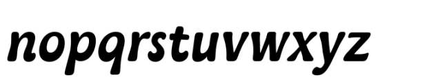 Kaeswaii Norm Demi Italic Font LOWERCASE