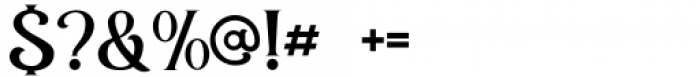 Kafina Regular Font OTHER CHARS