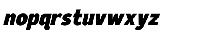 Kageno Bold Italic Font LOWERCASE