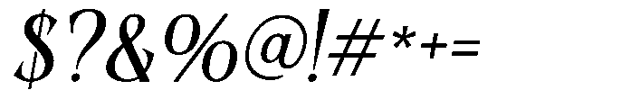 Kaget Italic Font OTHER CHARS