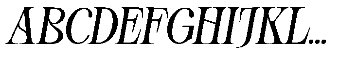 Kaget Italic Font UPPERCASE