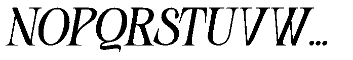 Kaget Italic Font UPPERCASE