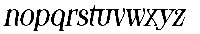 Kaget Italic Font LOWERCASE