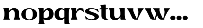 Kagista Display Black Expanded Font LOWERCASE