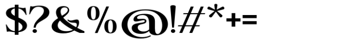 Kagista Display Bold Expanded Font OTHER CHARS