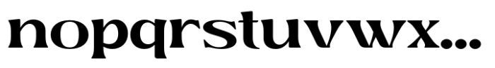 Kagista Display Extra Bold Expanded Font LOWERCASE