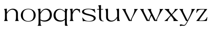 Kagista Display Light Expanded Font LOWERCASE