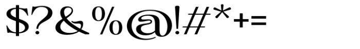 Kagista Display Medium Expanded Font OTHER CHARS