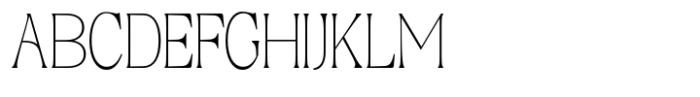 Kagista Display Thin Condensed Font UPPERCASE