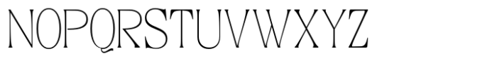 Kagista Display Thin Condensed Font UPPERCASE